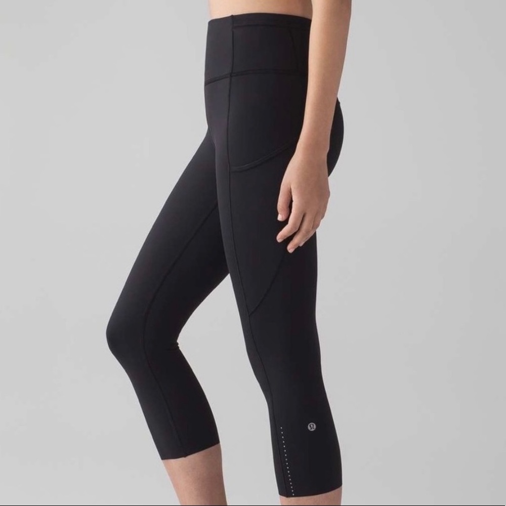 Lululemon Fast and Free Cropped Pocket Leggings